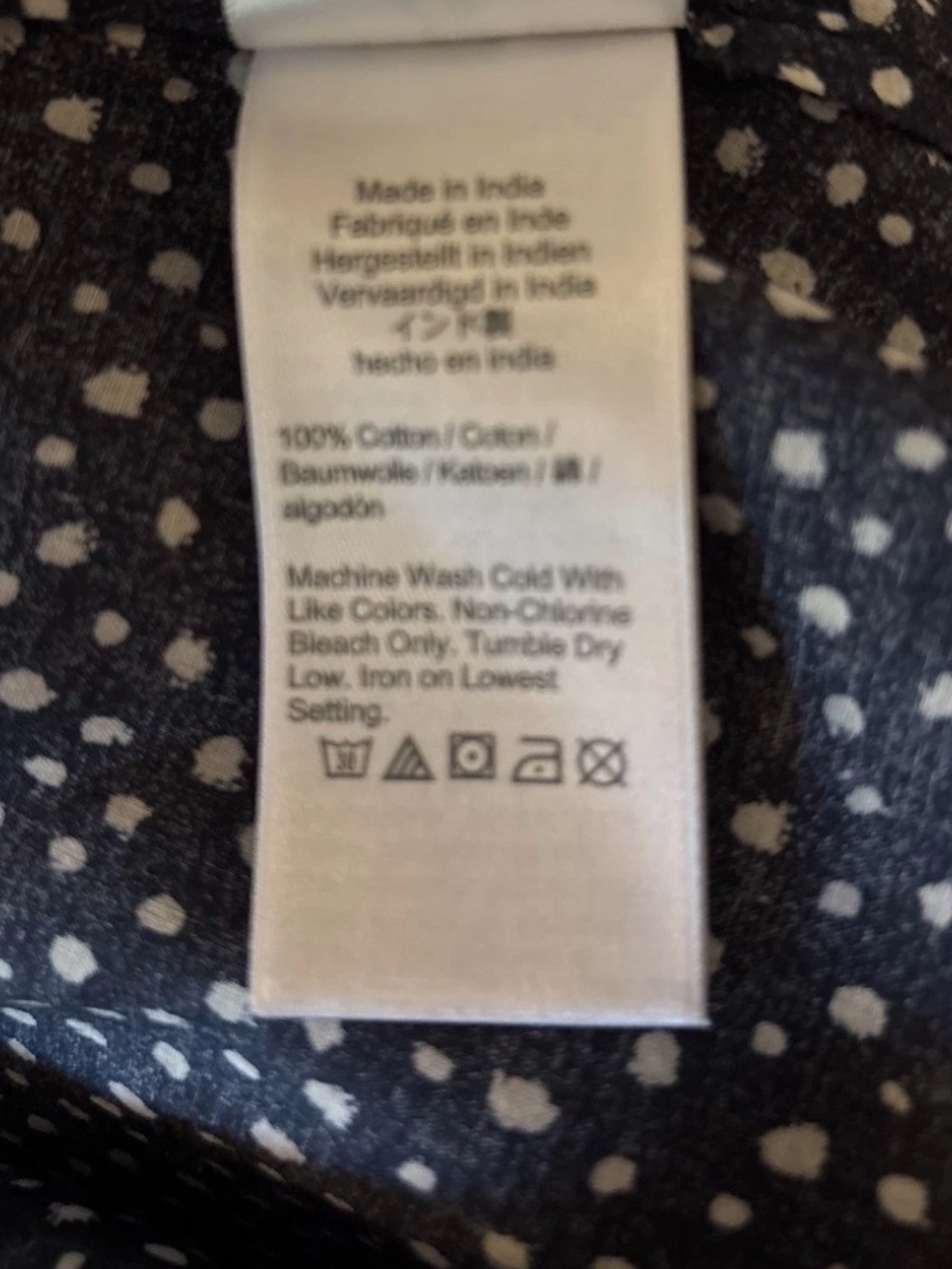 NWT J. Crew Side Tie Beach Navy  Polka Dot Maxi Dress Organic Cotton- S - Picture 5 of 9